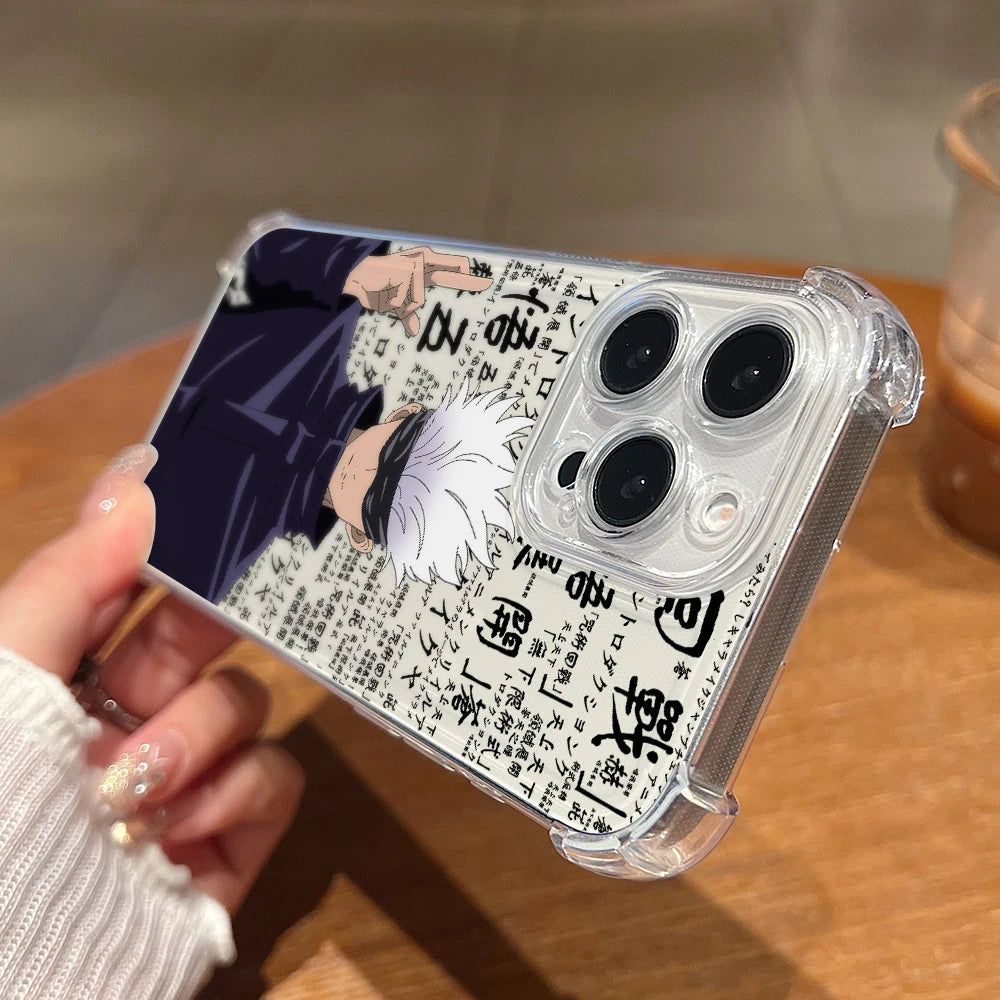 Anime Jujutsus Kaisen Gojos Phone Case For Motorola Moto Edge G G86 G06 G56 70 60 50 G24 E15 Pro Neo Fision Stylus Power 5G