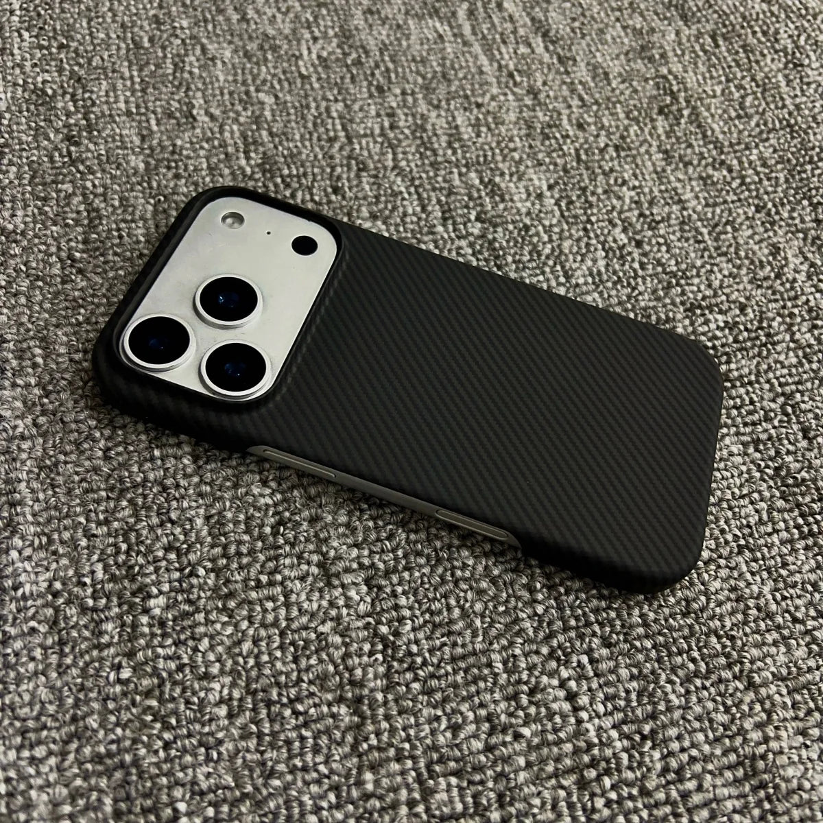 Carbon Fiber Pattern Frameless PC For Magsafe Case For iPhone 17 Air 16 Plus 15 14 13 12 Pro Max Magnetic Wireless Charge Cover
