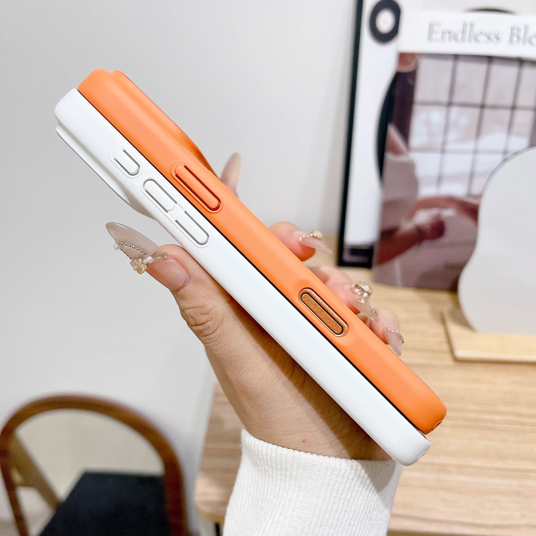 Bright Glossy Tempered Glass Candy Color Case For iPhone Air 17 16 15 14 13 12 11 Pro Max Plus Big Window Instantly Turn17 Cover