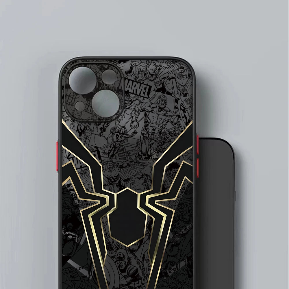A-Avengers Spider Venoms Men Phone Case for Apple iPhone 17 Air 16 15 14 Plus 13 12 11 Pro Max X Xs XR Matte Transparent Cover