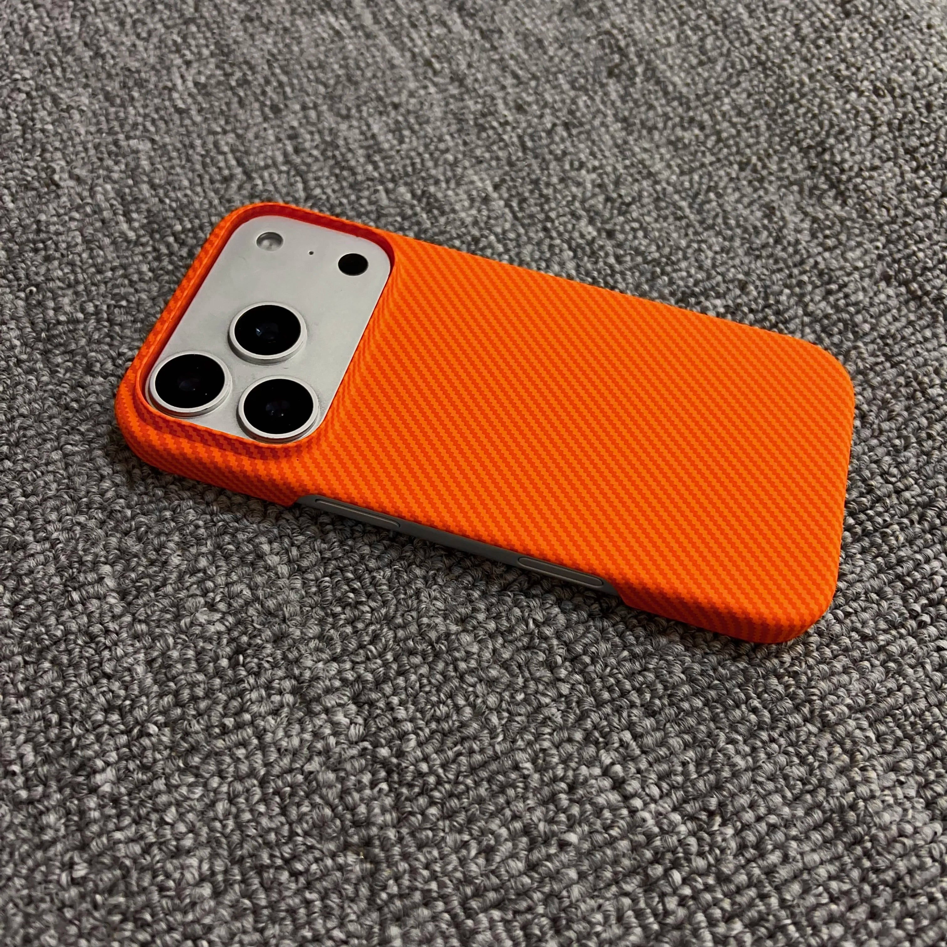 Carbon Fiber Kevlar Pattern PC Case ForiPhone 17 Air 16 Plus 15 14 13 12 Pro Max Shockproof Ultra Thin For Magsafe Magnet Cover